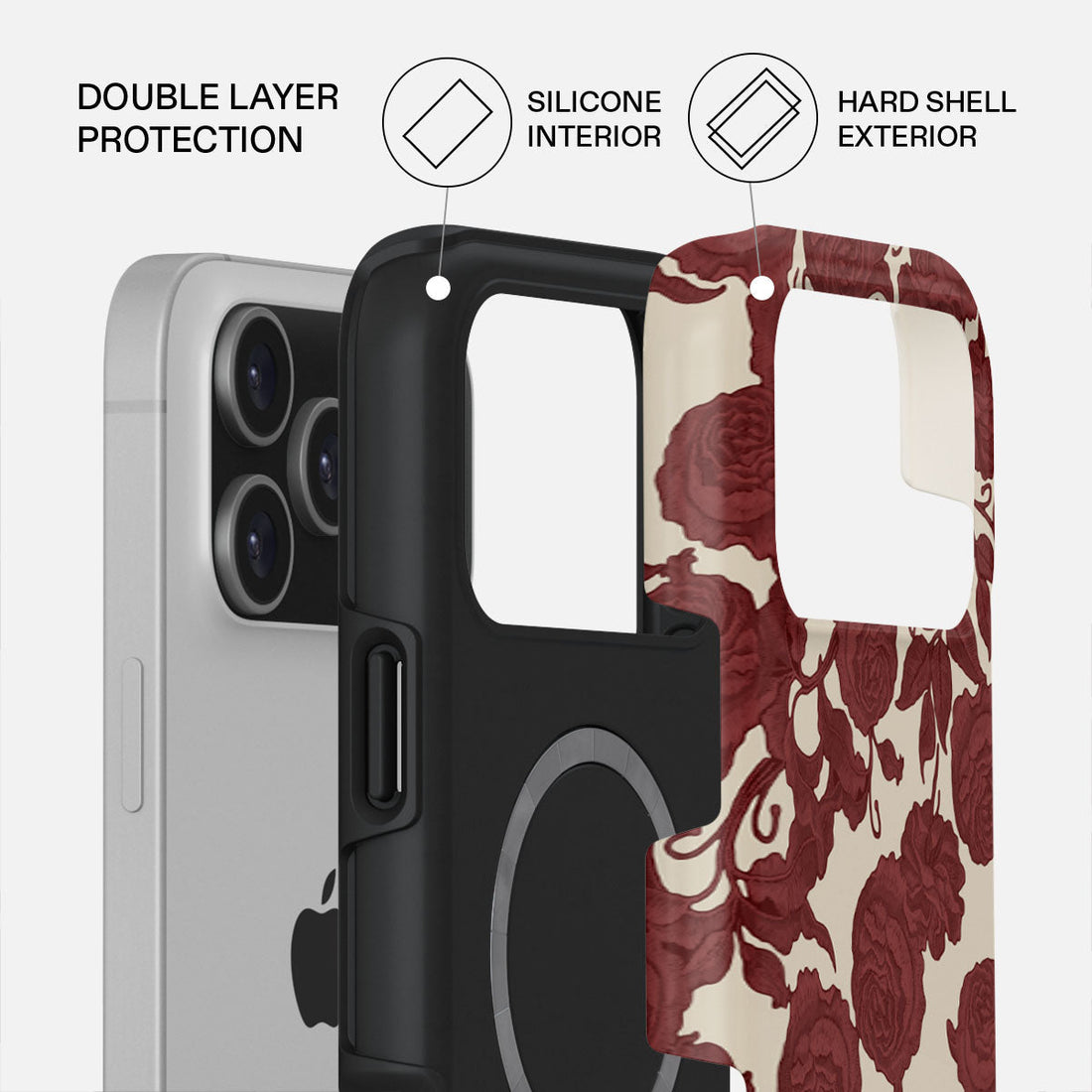 iPhone 17 Pro Max Tease Me Premium Case Compatible with Hybrid Dual-Layer Hard Shell + Silicone Protection - Scratch-Resistant Shockproof Mobile Cover