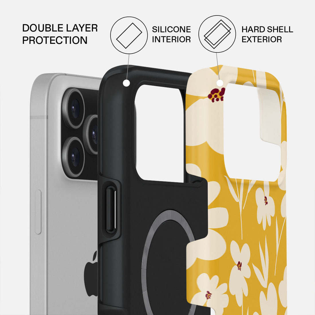 iPhone 17 Pro Max Sunday Market Premium Case Compatible with Hybrid Dual-Layer Hard Shell + Silicone Protection - Scratch-Resistant Shockproof Mobile Cover