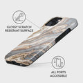 Gentle Wind - Trendy iPhone 15 Case, Slim and Modern Design, Durable Protection with Raised Edges for Screen and Camera, Lightweight and Perfect Fit for iPhone 15 BURGA