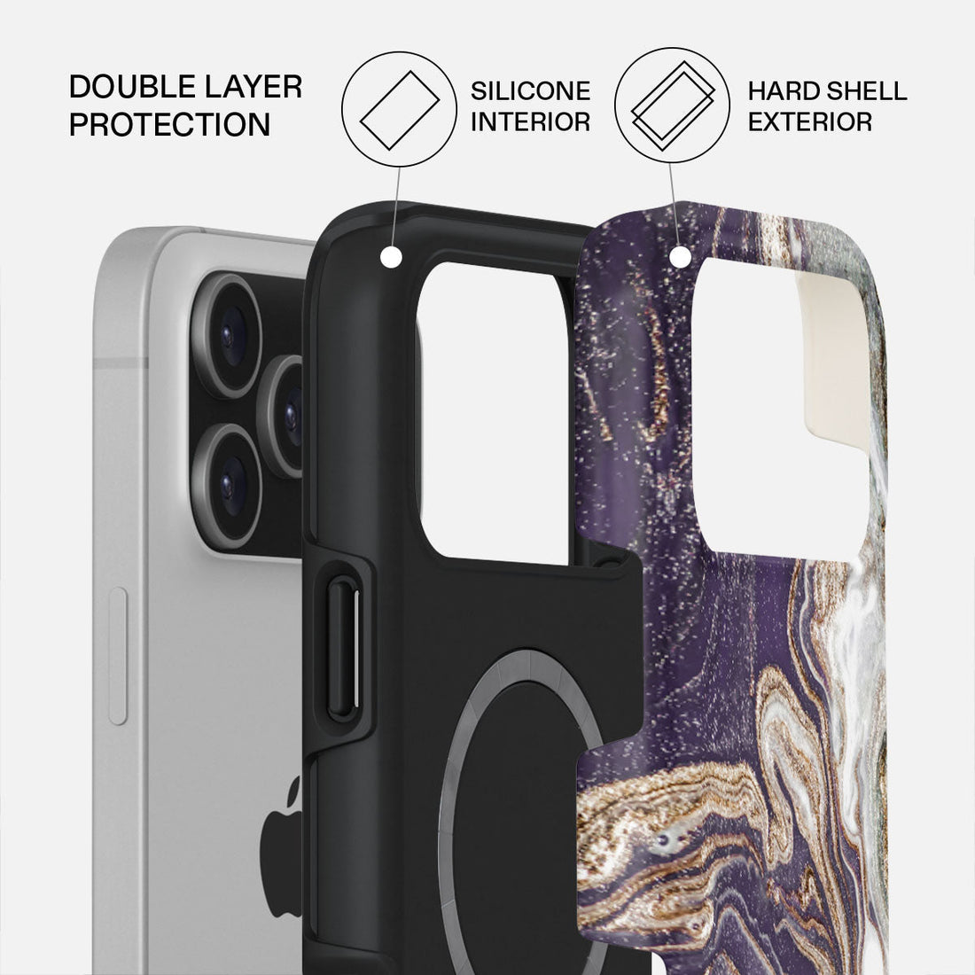 iPhone 17 Pro Max Nostalgia Feeling Premium Case Compatible with Hybrid Dual-Layer Hard Shell + Silicone Protection - Scratch-Resistant Shockproof Mobile Cover