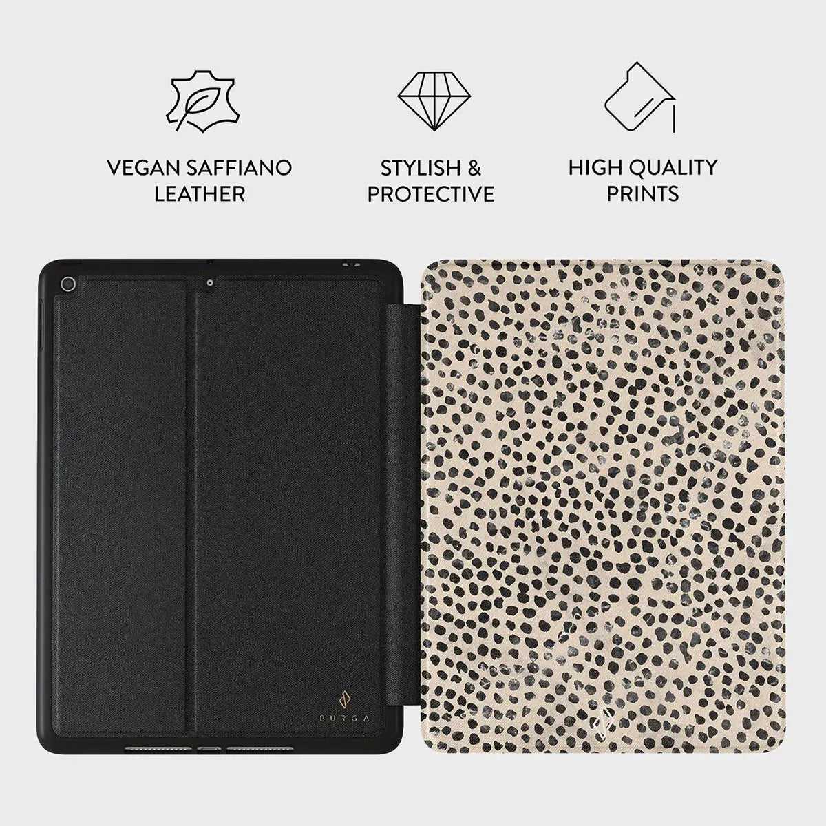 Almond Latte - Cute iPad 10.2 Case (9th/8th/7th Gen) - Stylish and Protective BURGA