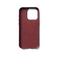 Premium UK Iphone 15 pro Mobile full Leather case Burgundy MUJJO