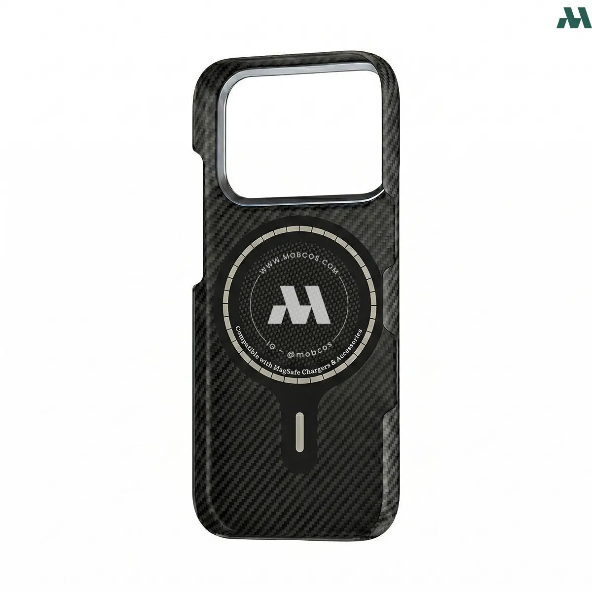 Mobcos Aramid Fiber Magnetic Case for iPhone 17 Pro / Pro Max (Check Green) MOBCOS