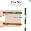 Mobcos Aramid Fiber Magnetic Case for iPhone 17 Pro / Pro Max (Check Green) MOBCOS