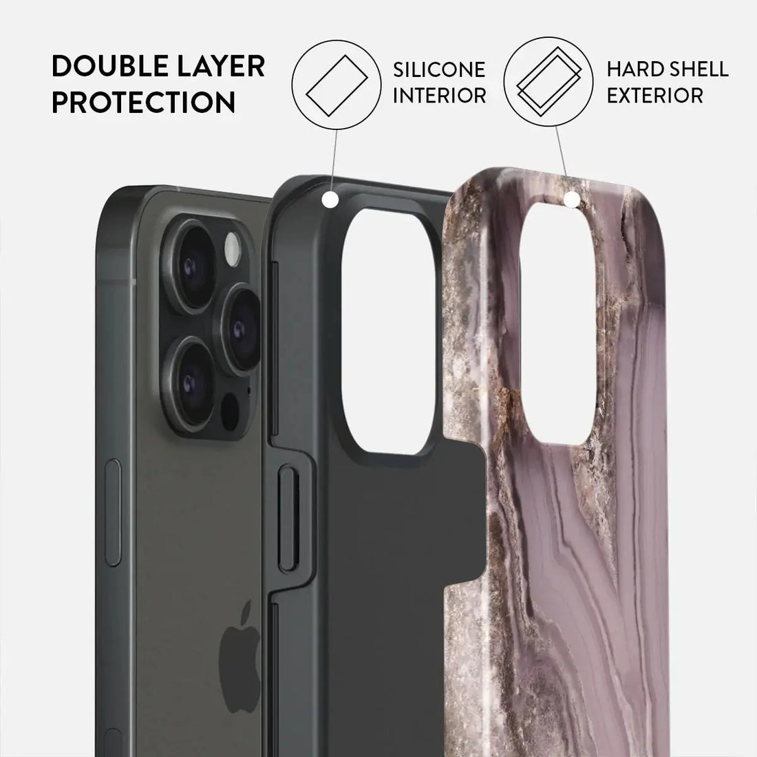 Golden Taupe - Fashion iPhone 15 Pro Case, Slim and Stylish Design, Premium Protection with Raised Edges for Screen and Camera, Durable Materials, Perfect Fit for iPhone 15 Pro BURGA