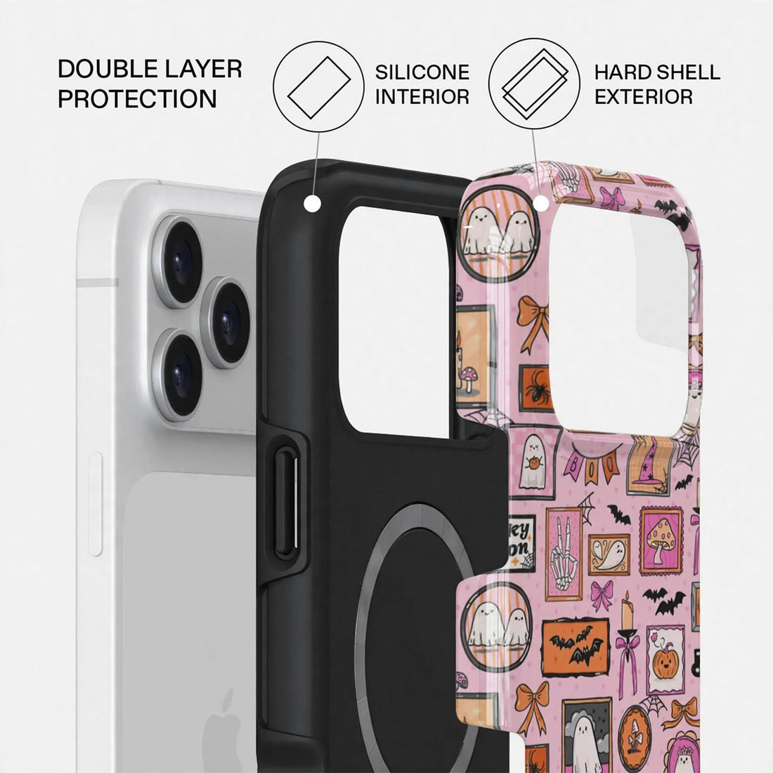 Shockproof Haunted Portraits Dual-Layer Case – iPhone Series