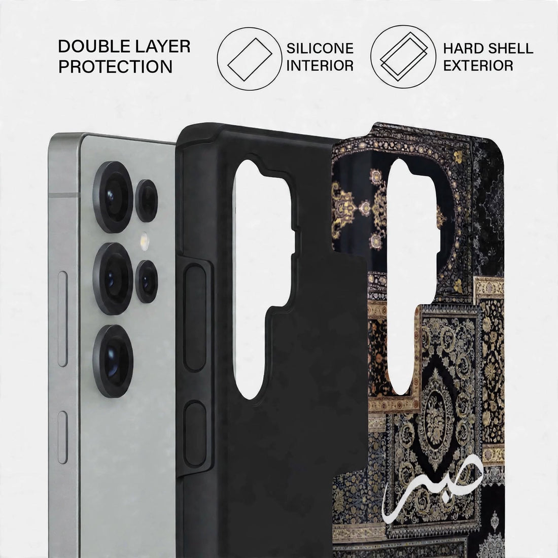 Shockproof Vintage Crest Dual-Layer Case – Samsung Galaxy S24/S25 & S26 Ultra