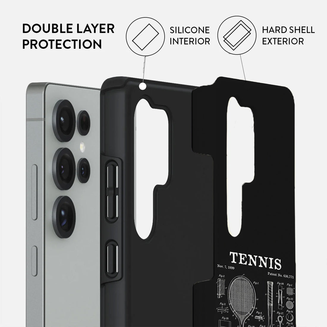 Shockproof Tennis Club Dual-Layer Case – Samsung Galaxy S24/S25 & S26 Ultra