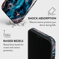 Mystic River: Discover the Allure of Blue Marble with the iPhone 15 Pro Max Case BURGA