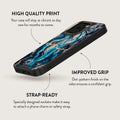 Premium BURGA iPhone 16 Pro Max Mystic River: Discover the Allure of Blue Marble with MagSafe Compatible and Elegant Protection BURGA