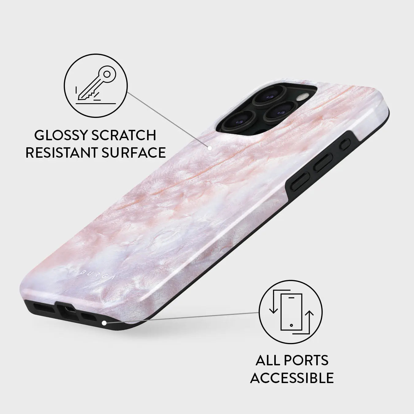 iPhone 16 Pro Max: Regal Ocean Beauty - Mermaid Crown Sea Shell Case BURGA