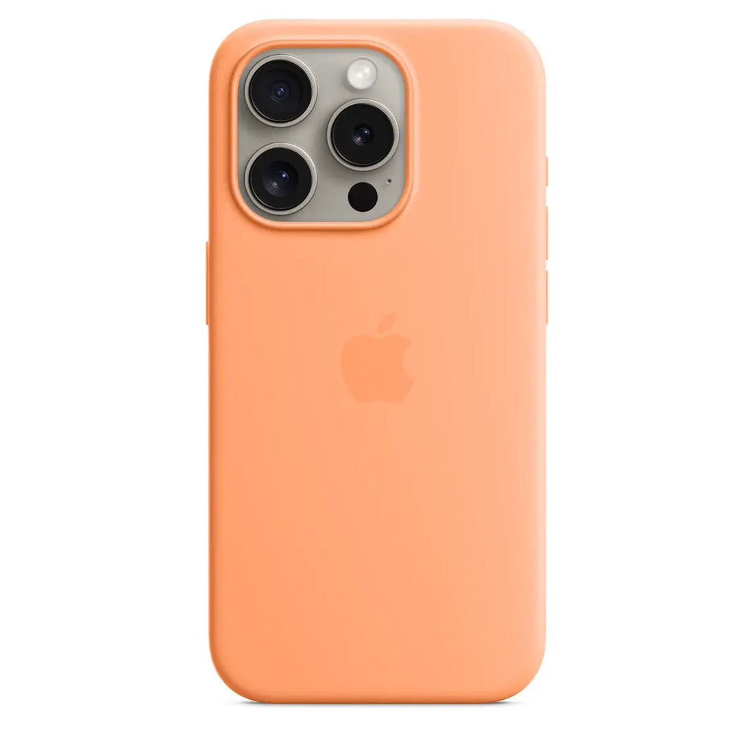 iPhone 15 Pro Silicone Case with MagSafe - Orange Sorbet APPLE