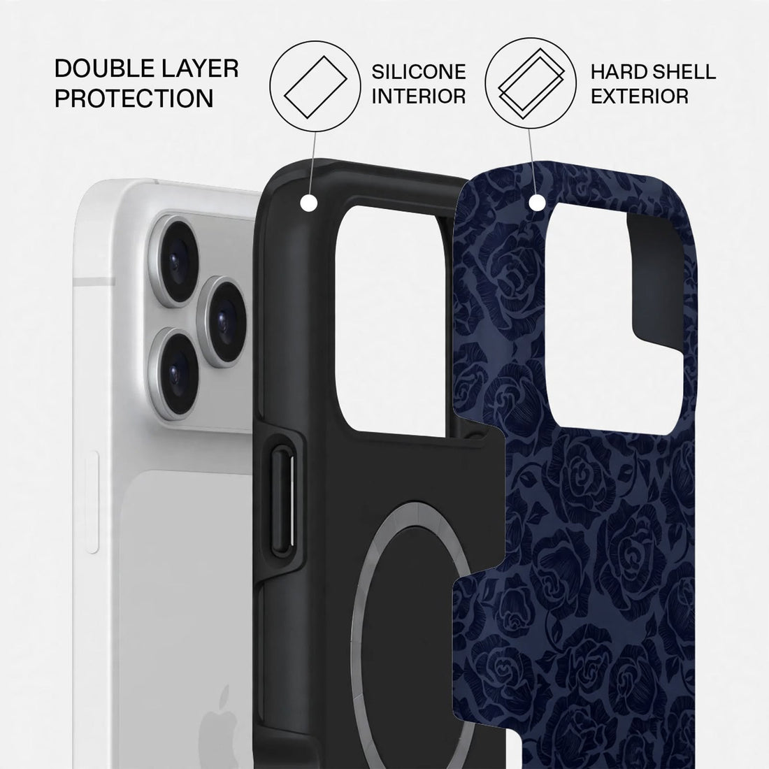 Shockproof Midnight Dual-Layer Case – iPhone 18 Pro/Pro Max