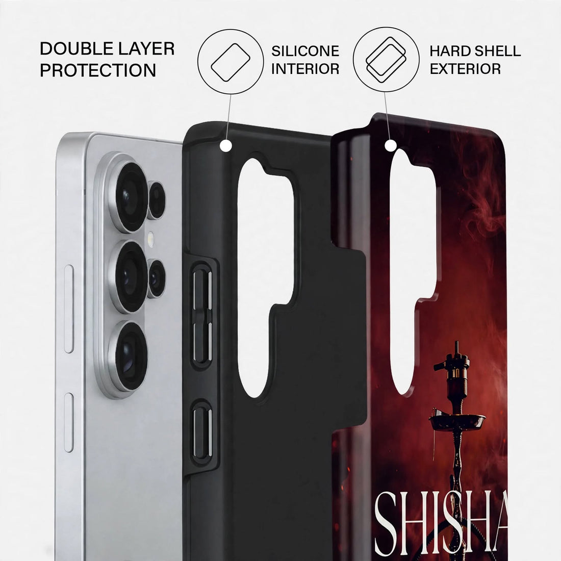 Shockproof Midnight Sisha Dual-Layer Case – Samsung Galaxy S26 Ultra