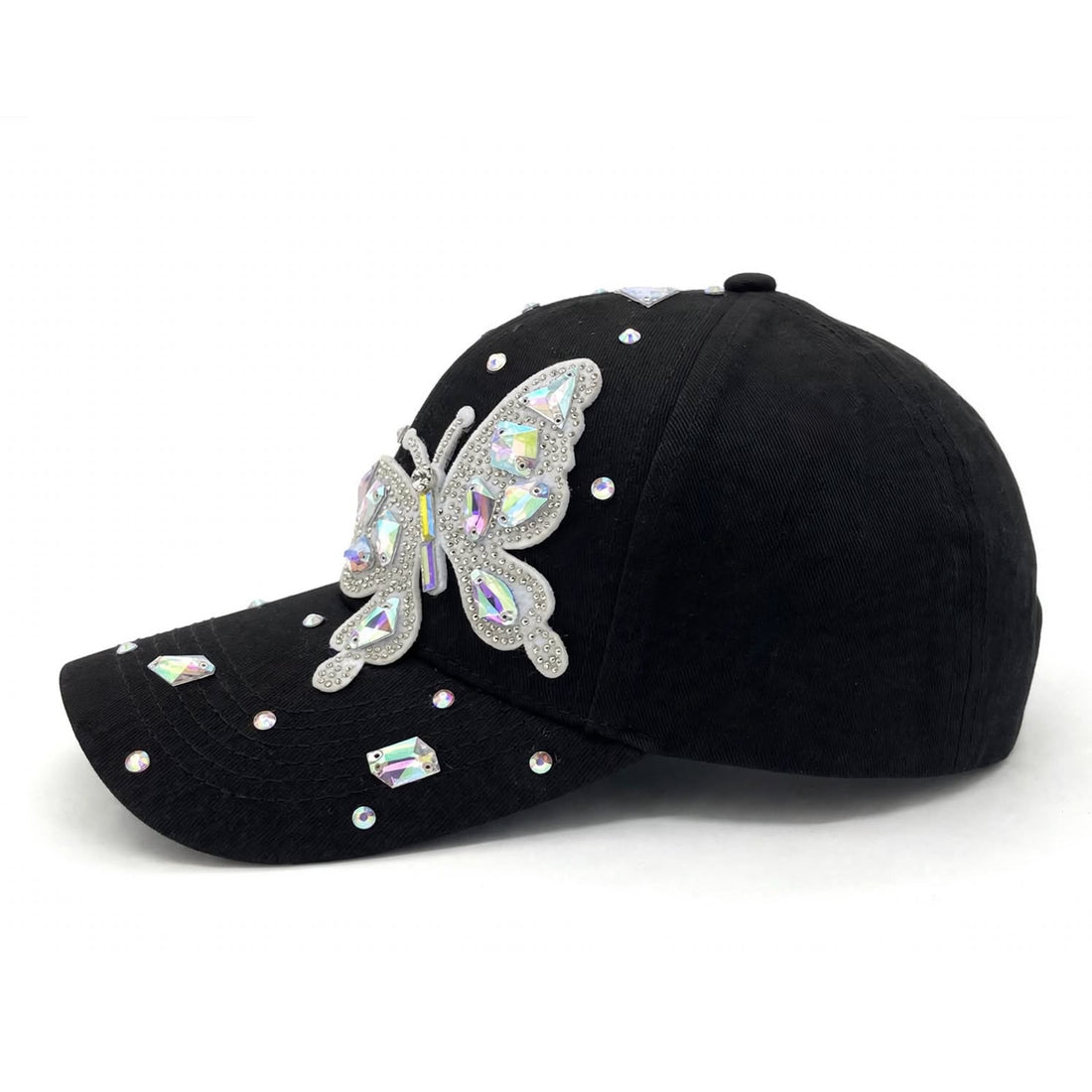Women's Onyx Crystal Wings Baseball Cap