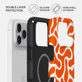 Mobcos iPhone 17 series Fluid Sunset Premium Case Compatible with Hybrid Dual-Layer Hard Shell + Silicone Protection - Scratch-Resistant Shockproof Mobile Cover Mobcos