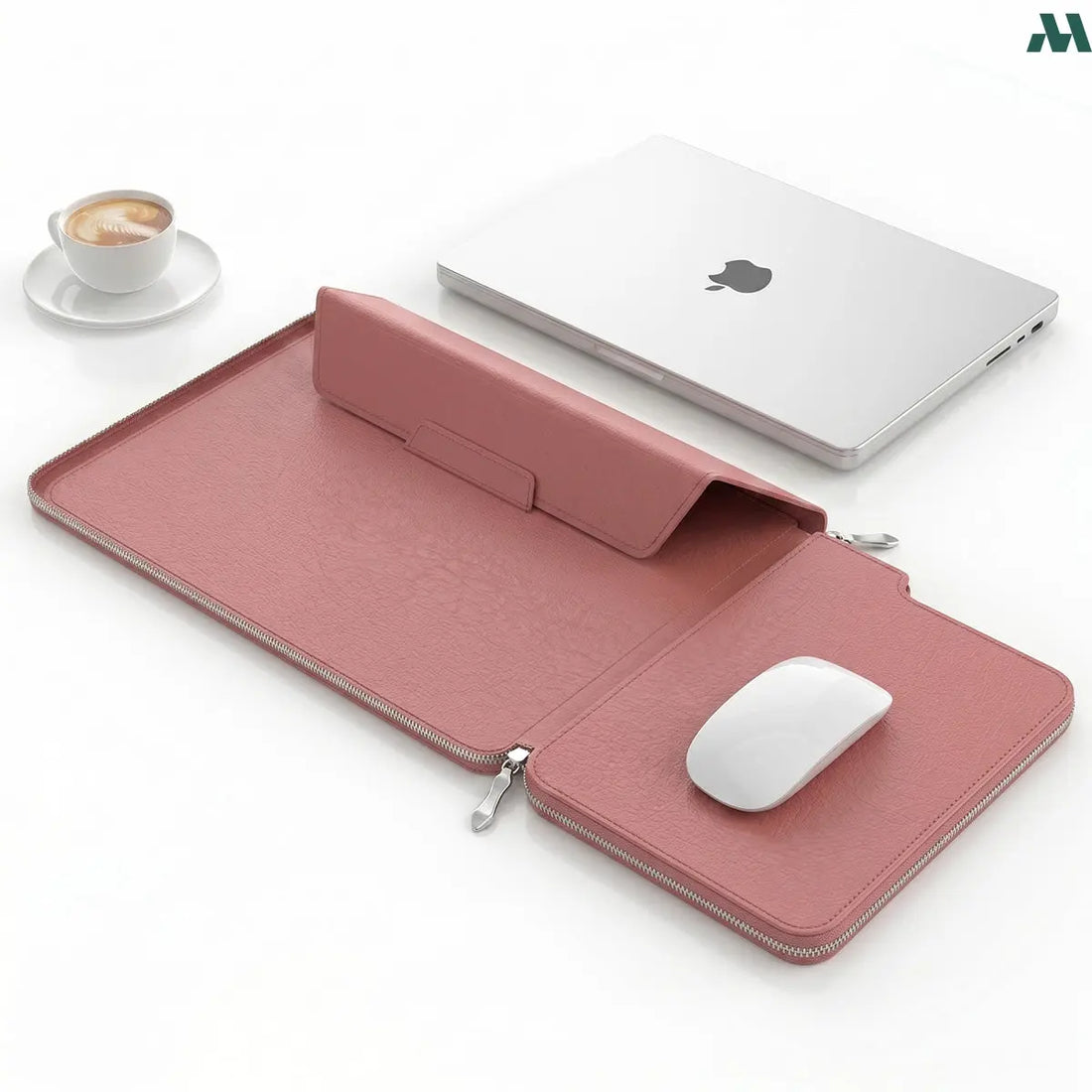 Protective Leather Laptop Sleeve 16 Inch – Pink