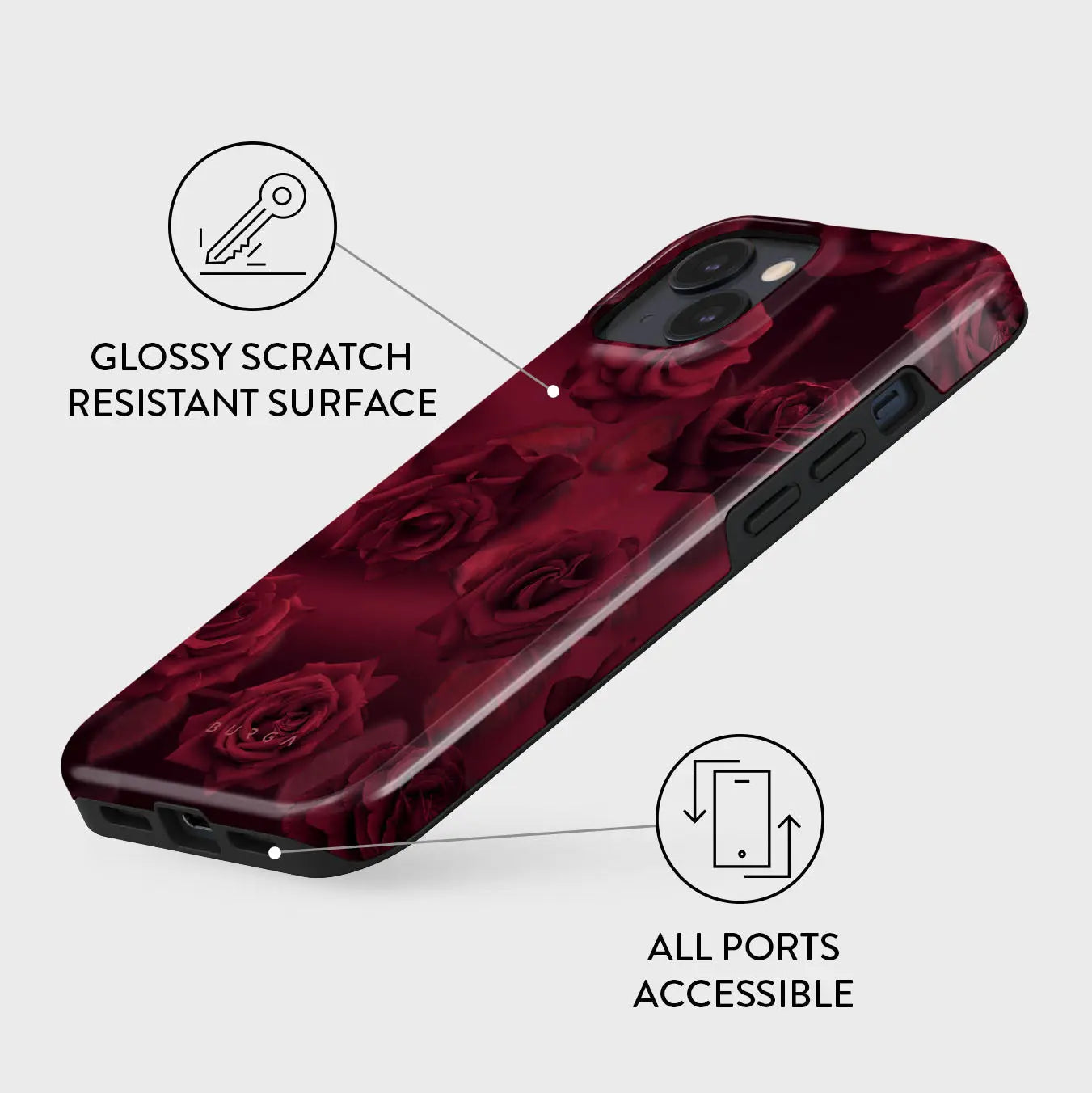 "iPhone 16: Bold and Stylish with the Femme Fatale Case" BURGA