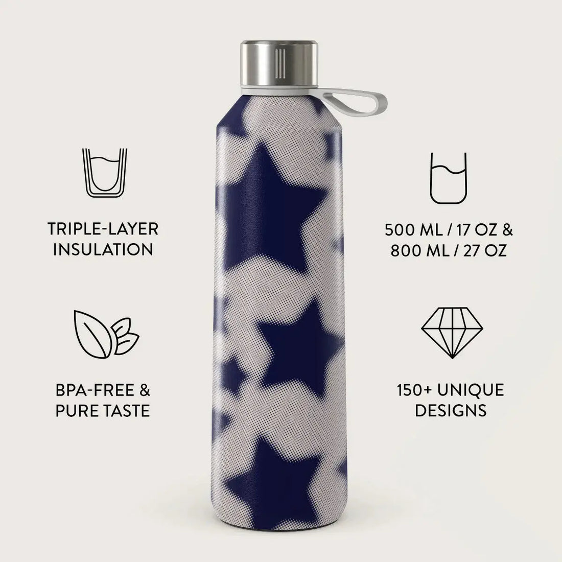 Starstruck Water Bottle - Cosmic-Inspired Hydration with a Touch of Stardust BURGA