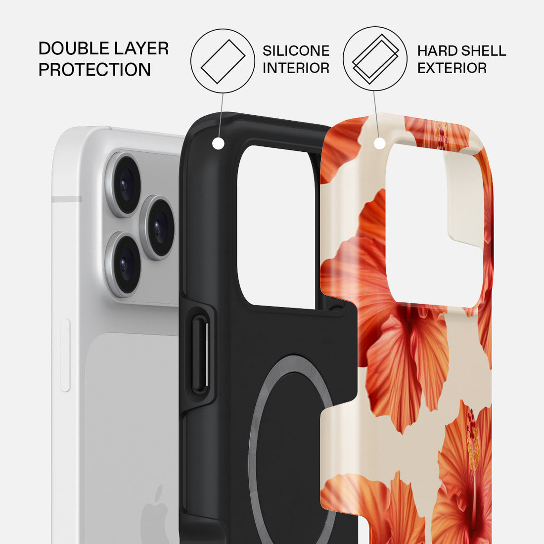 Burga iPhone 17 Pro Bonita Premium Case Compatible with Hybrid Dual-Layer Hard Shell + Silicone Protection - Scratch-Resistant Shockproof Mobile Cover