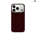 Mobcos Aramid Fiber Magnetic Case for iPhone 17 Pro / Pro Max (Check Red) MOBCOS