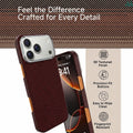 Mobcos Aramid Fiber Magnetic Case for iPhone 17 Pro / Pro Max (Check Red) MOBCOS