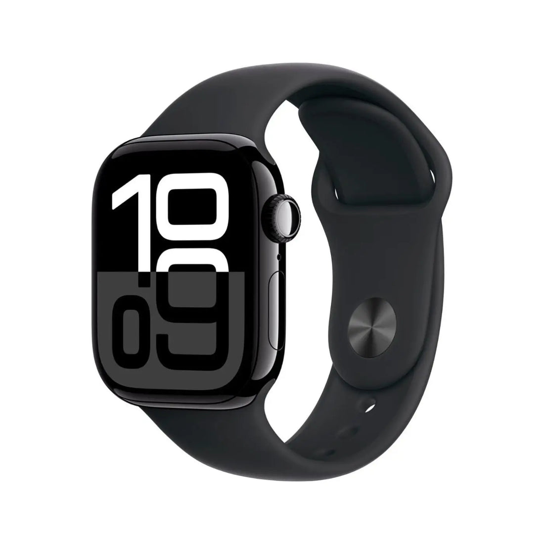 Latest Apple Watch Series 10 GPS 46 mm Smartwatch with Jet Black Aluminium Case with Black Sport Band - S/M. Fitness Tracker, ECG App, Always-On Retina Display, Water Resistant APPLE