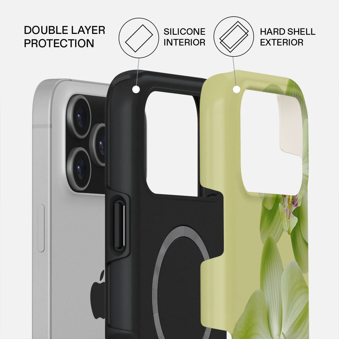 iPhone 17 Pro Max Purity Premium Case Compatible with Hybrid Dual-Layer Hard Shell + Silicone Protection - Scratch-Resistant Shockproof Mobile Cover