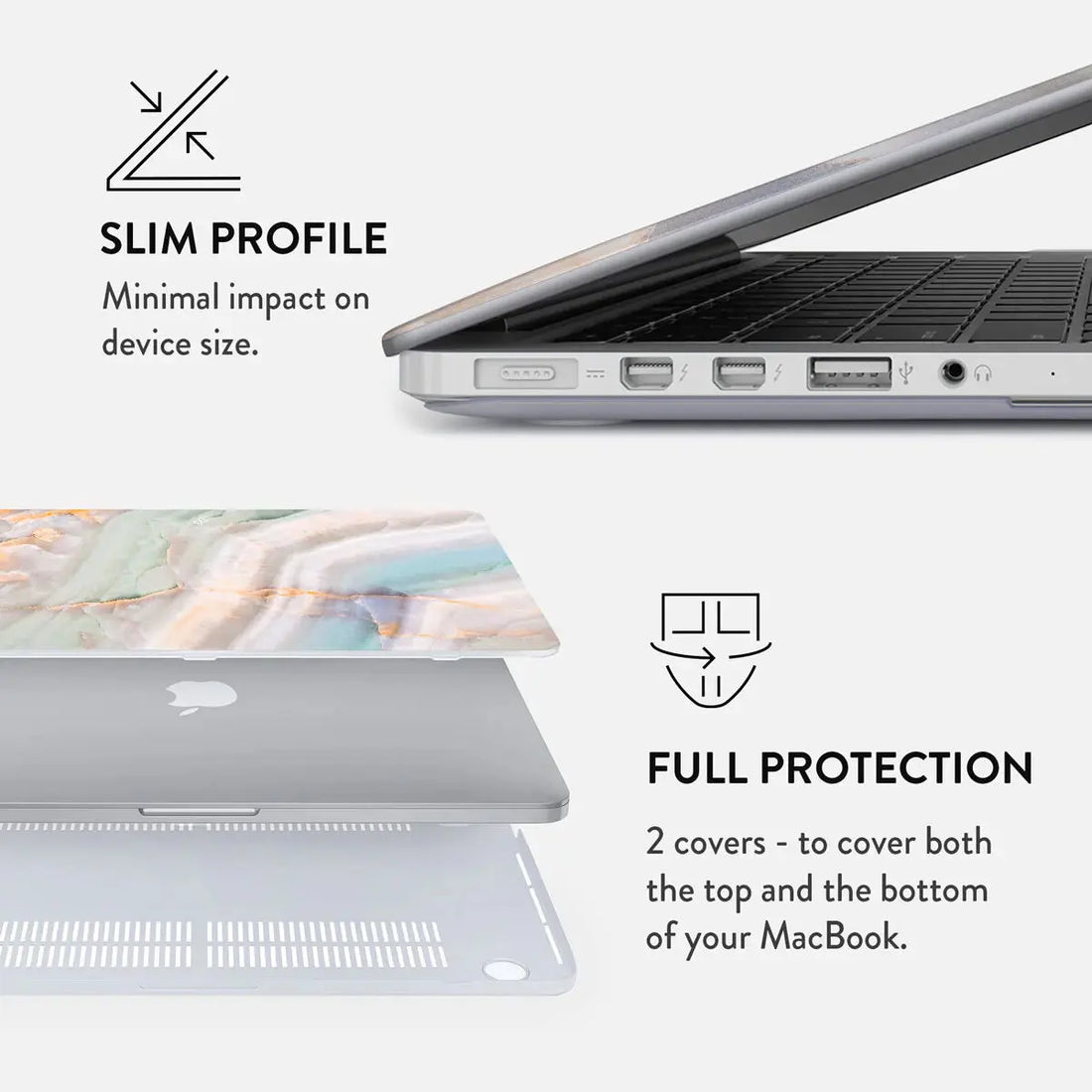 MacBook Pro 14: Embrace Soft Elegance with the Pastel Hues Case BURGA