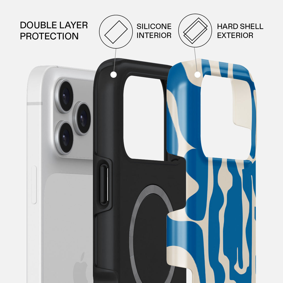Burga iPhone 17 Pro Mirage Premium Case Compatible with Hybrid Dual-Layer Hard Shell + Silicone Protection - Scratch-Resistant Shockproof Mobile Cover