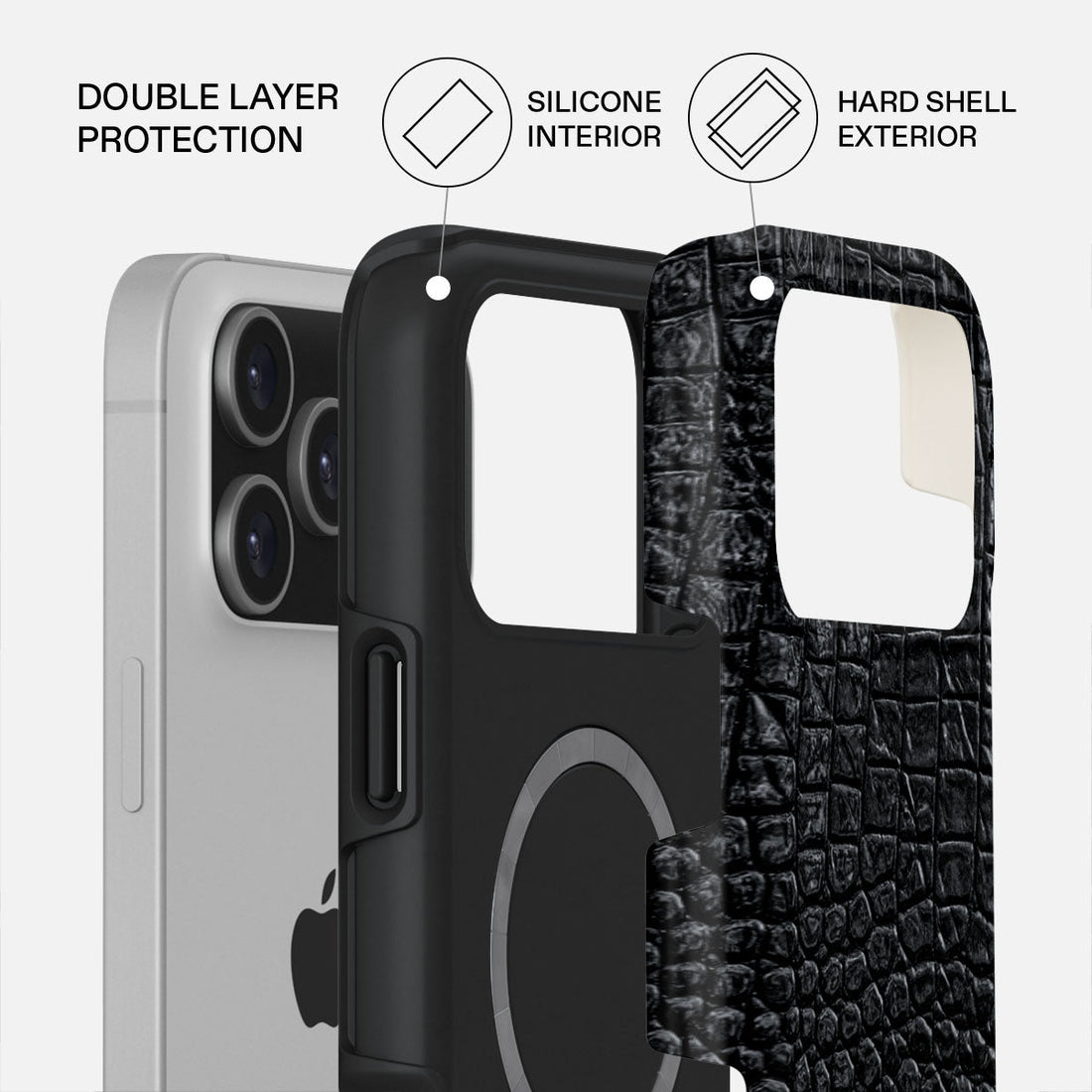 iPhone 17 Pro Max Reaper’s Touch Premium Case Compatible with Hybrid Dual-Layer Hard Shell + Silicone Protection - Scratch-Resistant Shockproof Mobile Cover