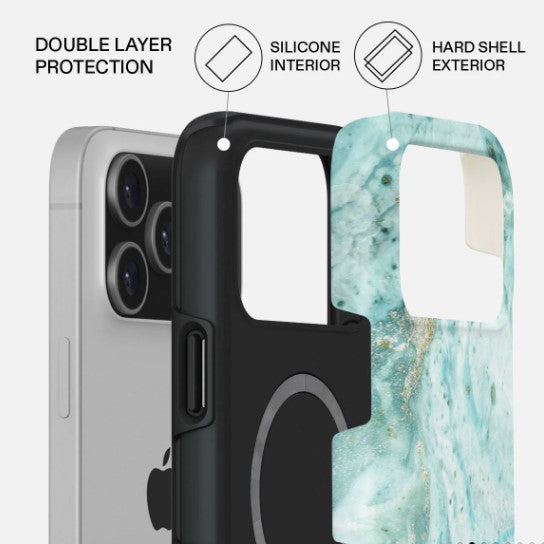 iPhone 17 Pro Max Uluwatu Premium Case Compatible with Hybrid Dual-Layer Hard Shell + Silicone Protection - Scratch-Resistant Shockproof Mobile Cover