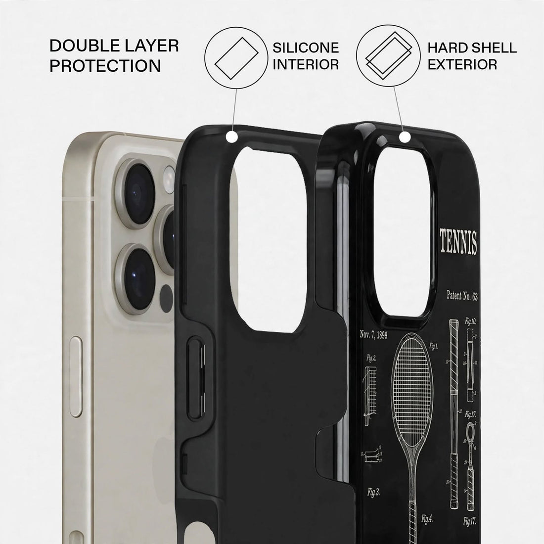 Shockproof Tennis Club Dual-Layer Case – iPhone 16 Pro / Pro Max