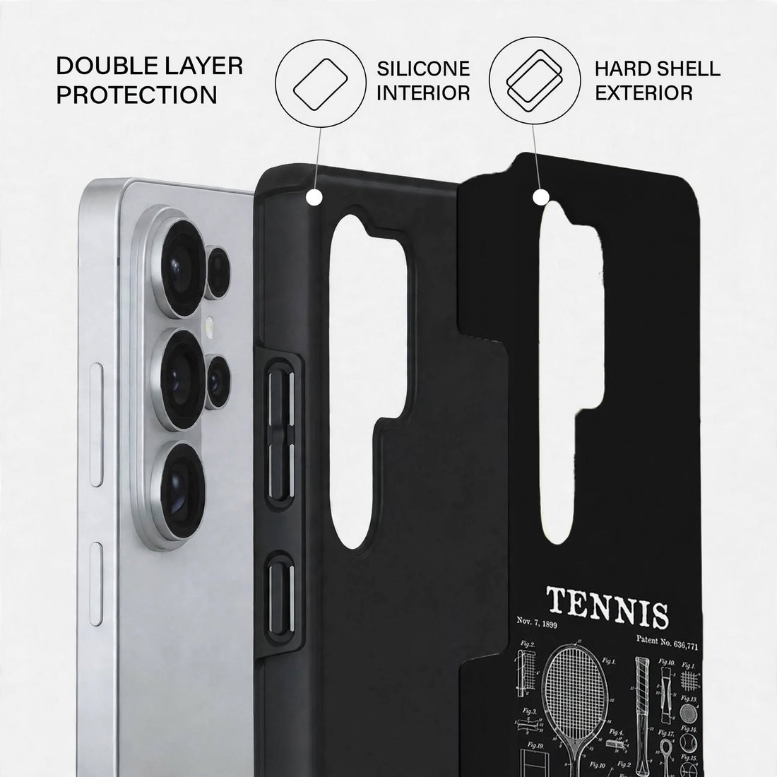 Shockproof Tennis Club Dual-Layer Case – Samsung Galaxy S26 Ultra