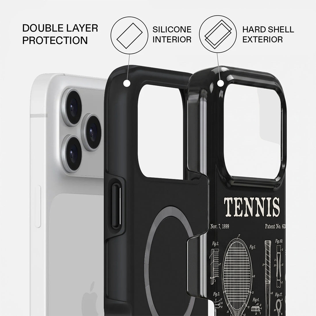 Shockproof Tennis Club Dual-Layer Case – iPhone 18 Pro/Pro Max