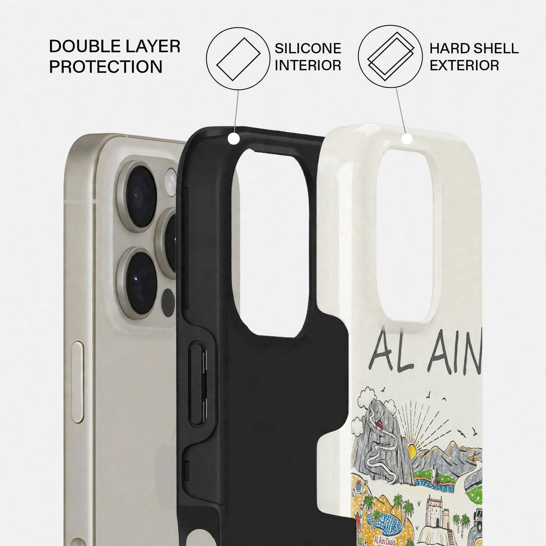Shockproof Urban Travel Dual-Layer Case – iPhone 16 Pro / Pro Max