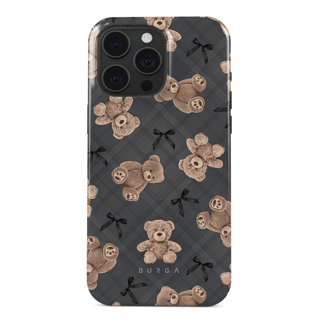 Luxurious BFF - iPhone 15 Pro Max Case with Teddy Print BURGA