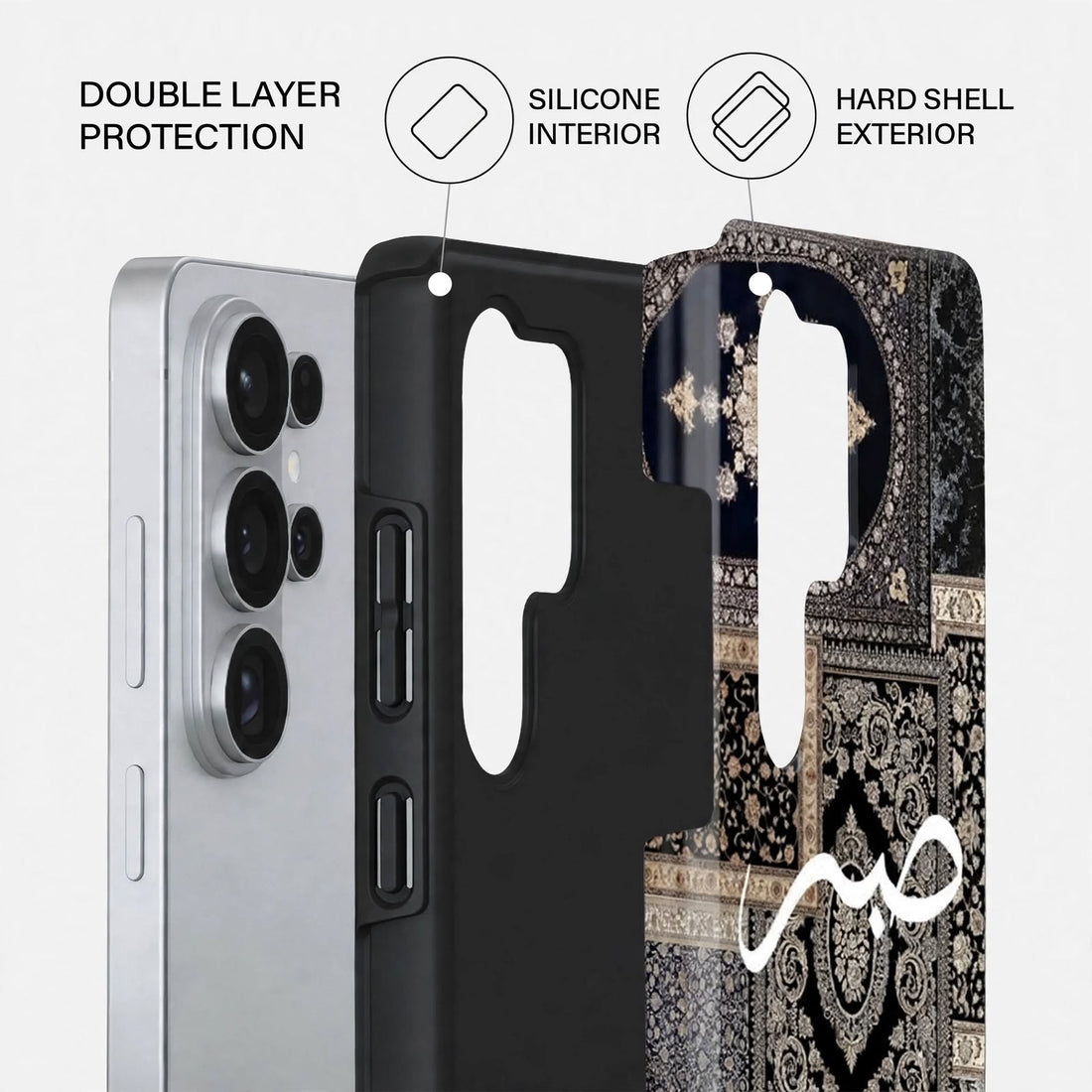 Shockproof Vintage Crest Dual-Layer Case – Samsung Galaxy S26 Ultra