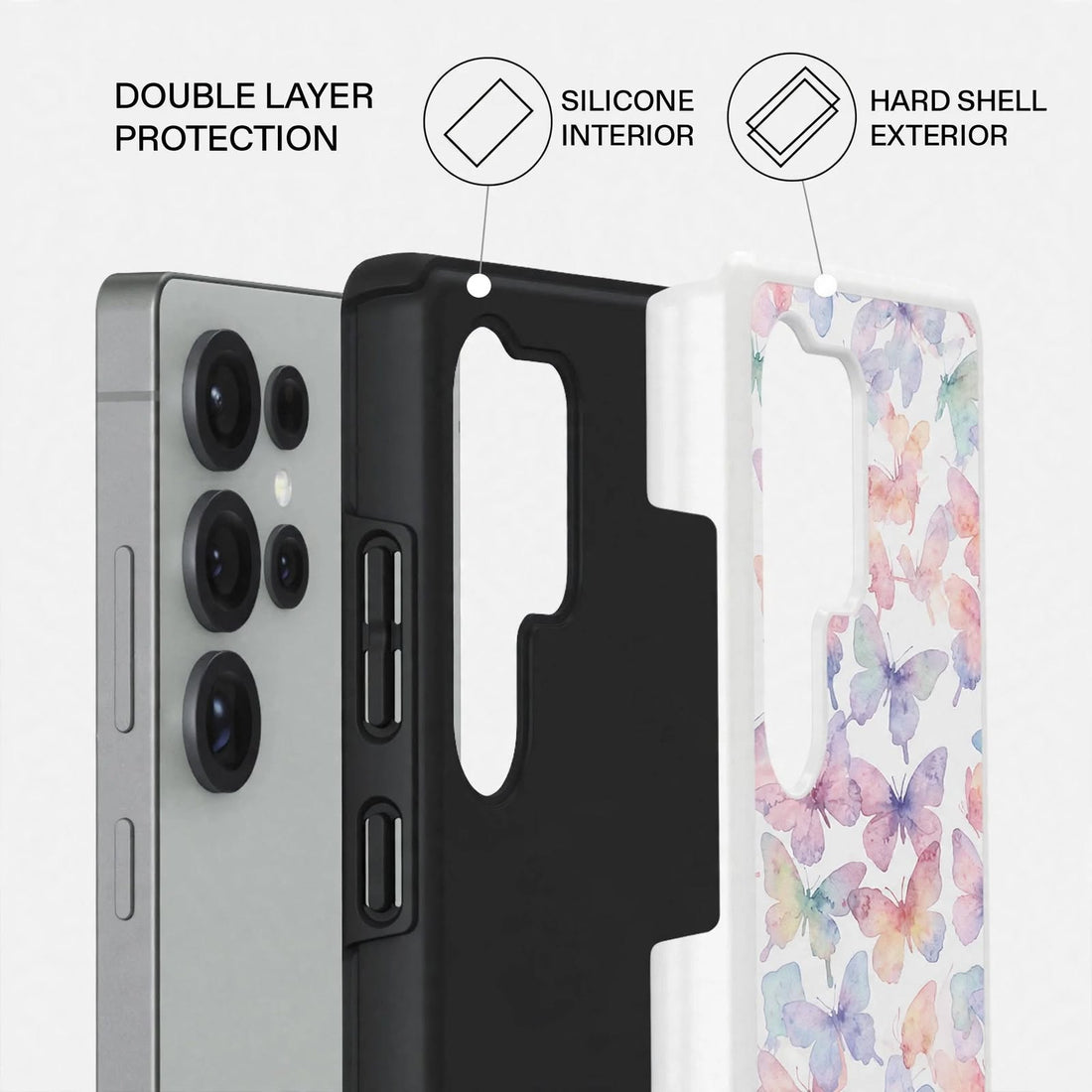 Shockproof Candy Blossom Dual-Layer Case – Samsung Galaxy S24/S25 & S26 Ultra