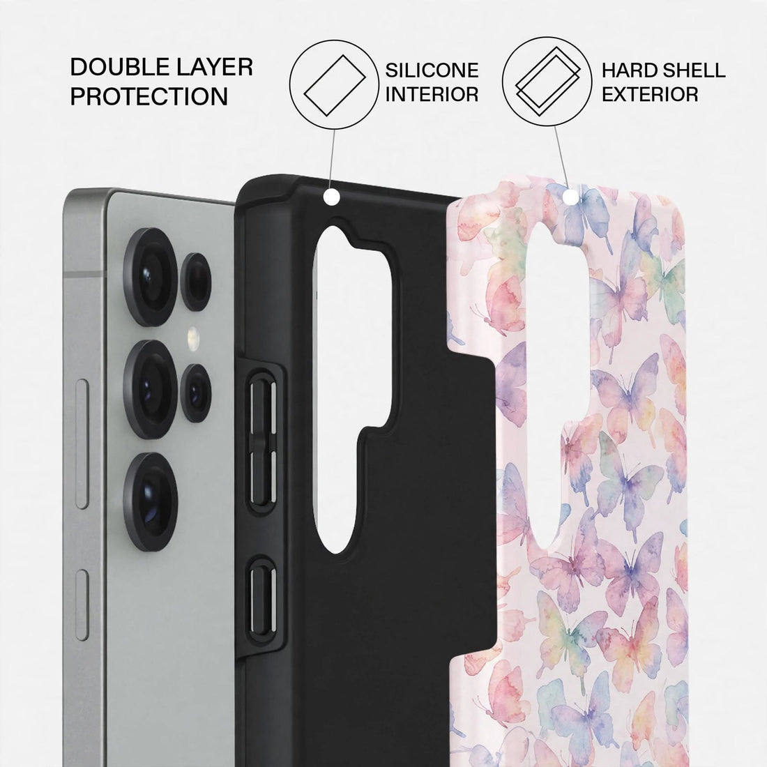 Shockproof Candy Blossom Dual-Layer Case – Samsung Galaxy S25 Ultra