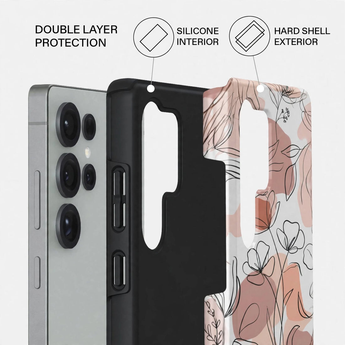 Shockproof Sage Breeze Dual-Layer Case – Samsung Galaxy S24/S25 & S26 Ultra