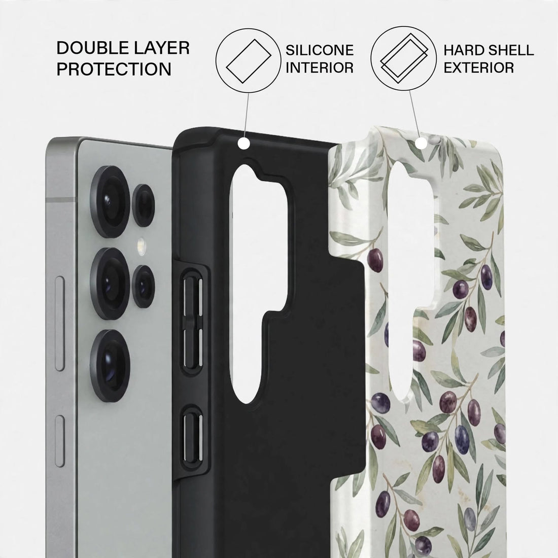 Shockproof Scribble Dual-Layer Case – Samsung Galaxy S24/S25 & S26 Ultra