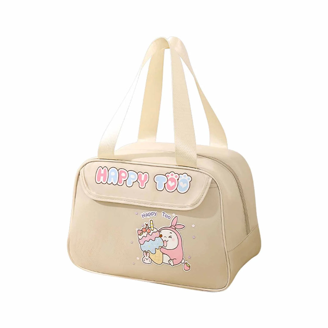 Happy Too Design Large Capacity Insulated Lunch Bag Waterproof and Stainproof Meal Tote with Advanced Temperature Retention for Office and School Long Lasting Polyester for Fresh Food and Soup