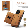 Wallet Case Compatible with iPhone 14 Pro, excuse Premium Leather Phone Case Back Cover Magnetic Detachable with Trifold Wallet Card Holder Pocket for iPhone 14 Pro (Brown) excuse