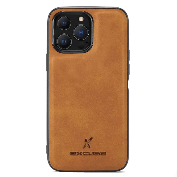 Wallet Case Compatible with iPhone 14 Pro Max, excuse Premium Leather Phone Case Back Cover Magnetic Detachable with Trifold Wallet Card Holder Pocket for iPhone 14 Pro Max (Brown) excuse