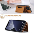 Wallet Case Compatible with iPhone 14 Pro Max, excuse Premium Leather Phone Case Back Cover Magnetic Detachable with Trifold Wallet Card Holder Pocket for iPhone 14 Pro Max (Brown) excuse