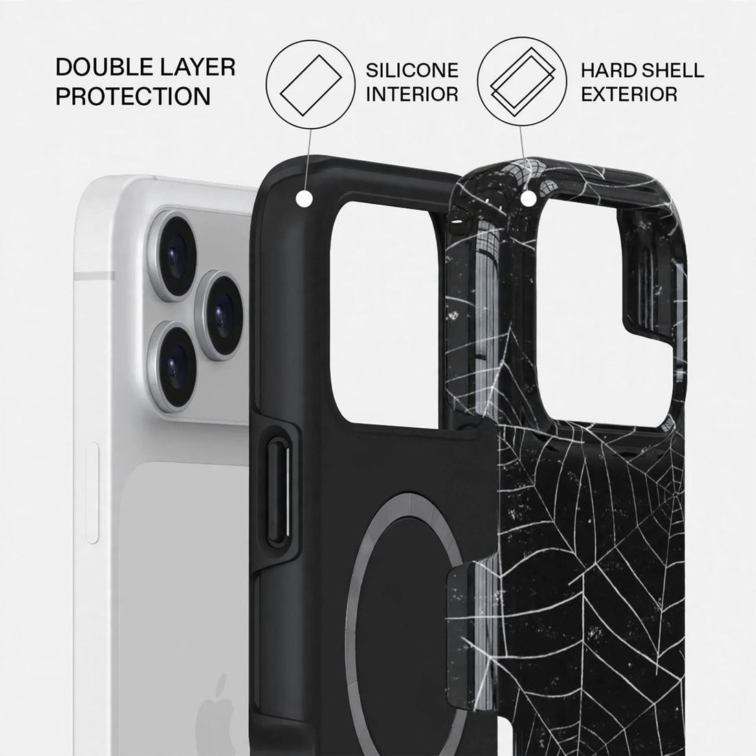 Shockproof Wicked Webs Dual-Layer Case – iPhone Series