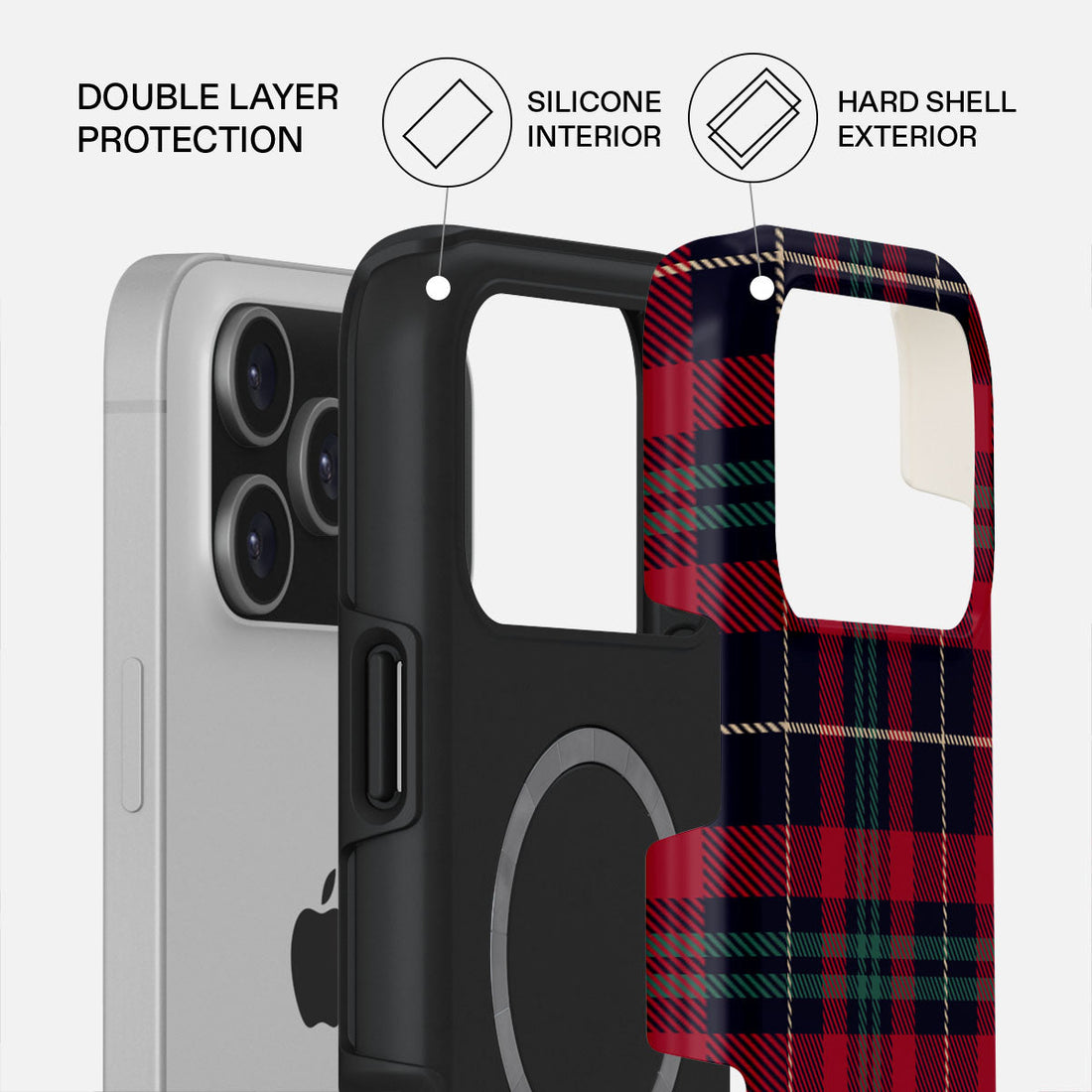 iPhone 17 Pro Max Sweater Weather Premium Case Compatible with Hybrid Dual-Layer Hard Shell + Silicone Protection - Scratch-Resistant Shockproof Mobile Cover