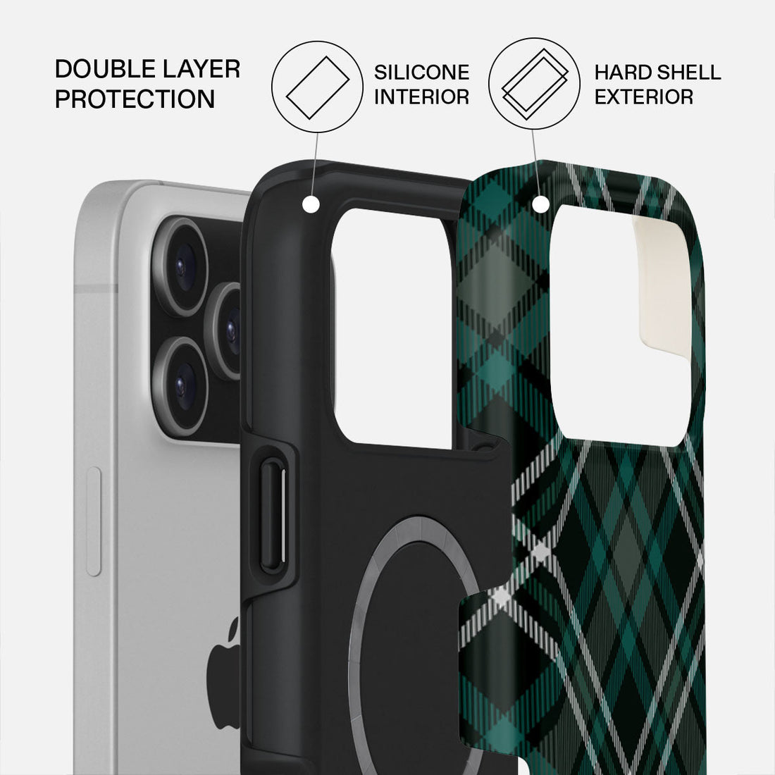 iPhone 17 Pro Max Mint Cookie Premium Case Compatible with Hybrid Dual-Layer Hard Shell + Silicone Protection - Scratch-Resistant Shockproof Mobile Cover