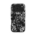 Mobcos iPhone 17 series Sketch Floral Premium Case Compatible with Hybrid Dual-Layer Hard Shell + Silicone Protection - Scratch-Resistant Shockproof Mobile Cover Mobcos